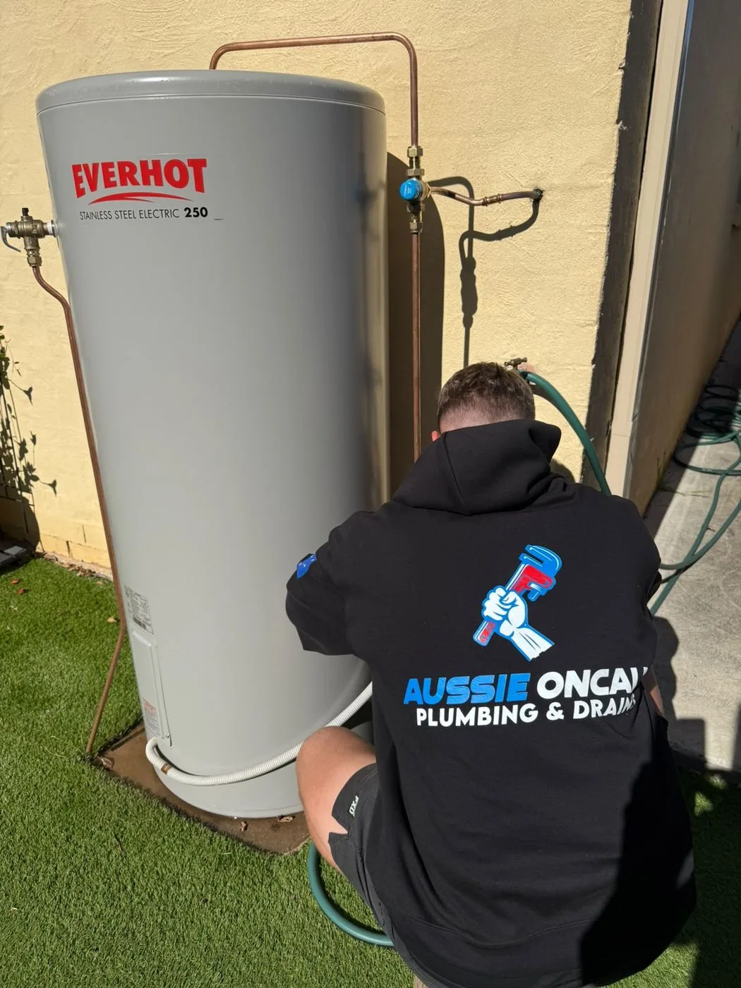 Replacing an electric storage hot water unit
