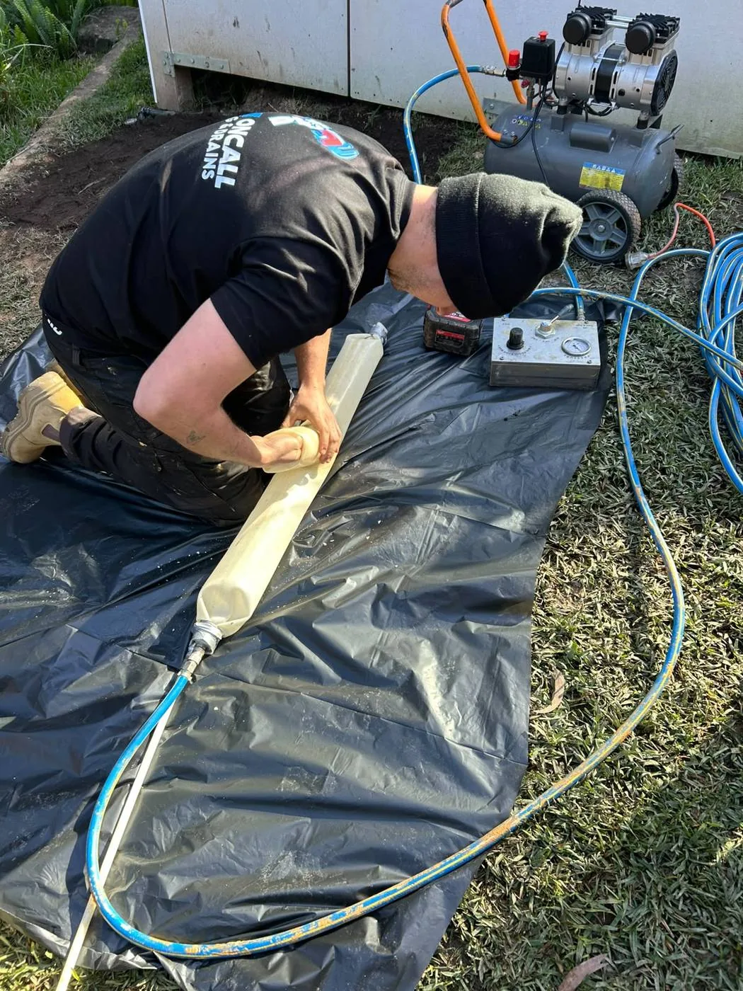 Preparing the liner for a pipe relining job
